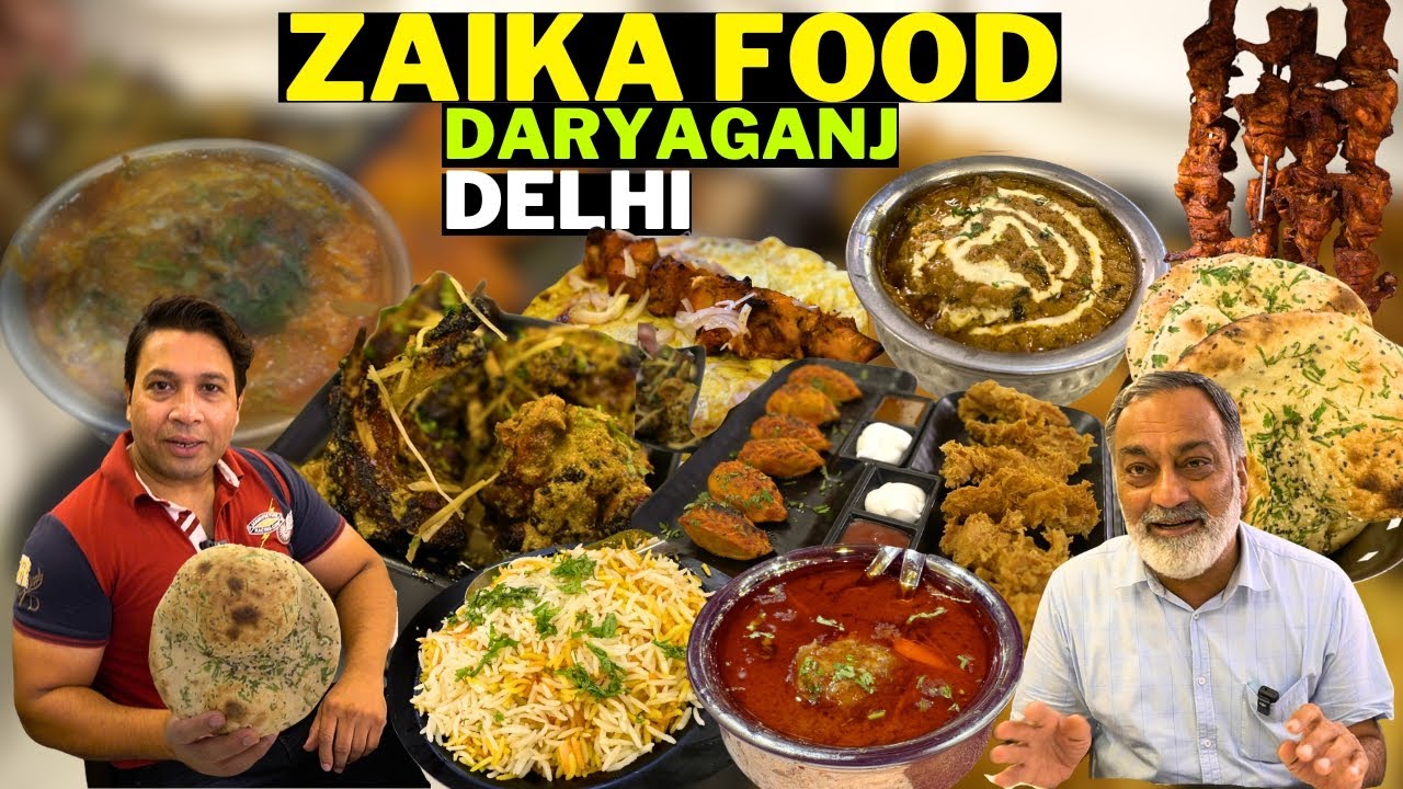 FAMILY RESTAURANT ZAIKA DELHI MUTTON NAHARI CHICKEN BIRYANI ZAIKA FOOD DARYAGANJ STREET FOOD DELHI