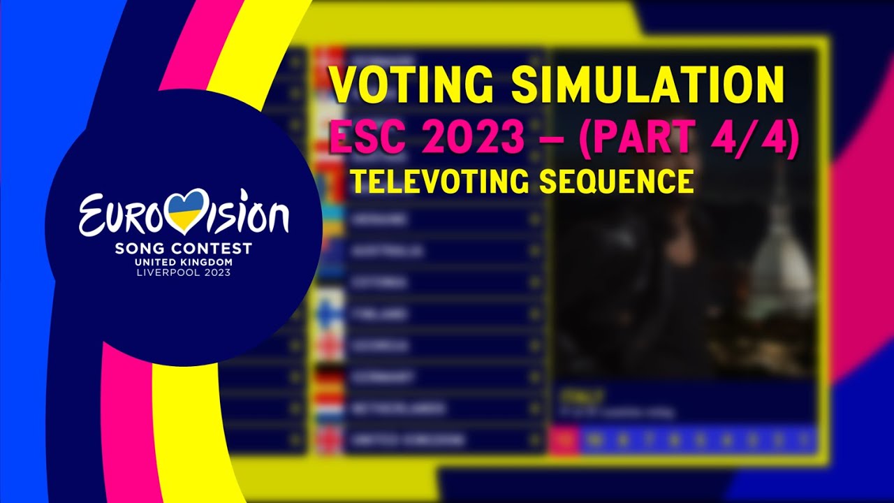 VOTING SIMULATION - TELEVOTING SEQUENCE - ESC 2023 - (PART 4/4) - Eurovision & Cie