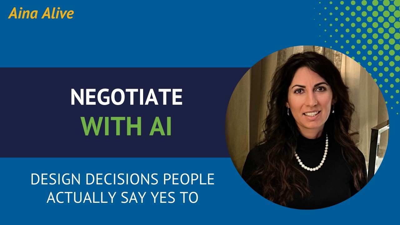 Negotiate Decisions People Say Yes To Through AI Optics