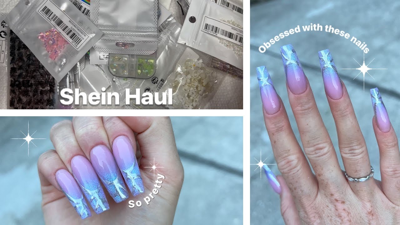 MINI SHEIN HAUL ✨ OMBRÉ NAIL SET + POLYGEL APPLICATION🥰