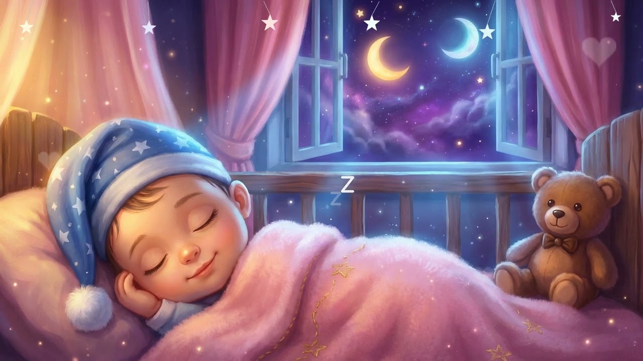 🌧️ Calm Rain & Piano Lullaby 💤 Baby Sleep