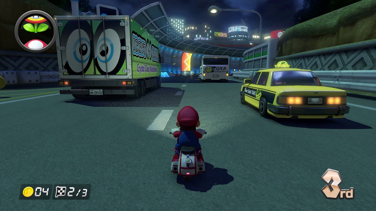 Mario Kart 8 150cc Gameplay on Toad's Turnpike 2nd Place ( Cemu Emulator HD )