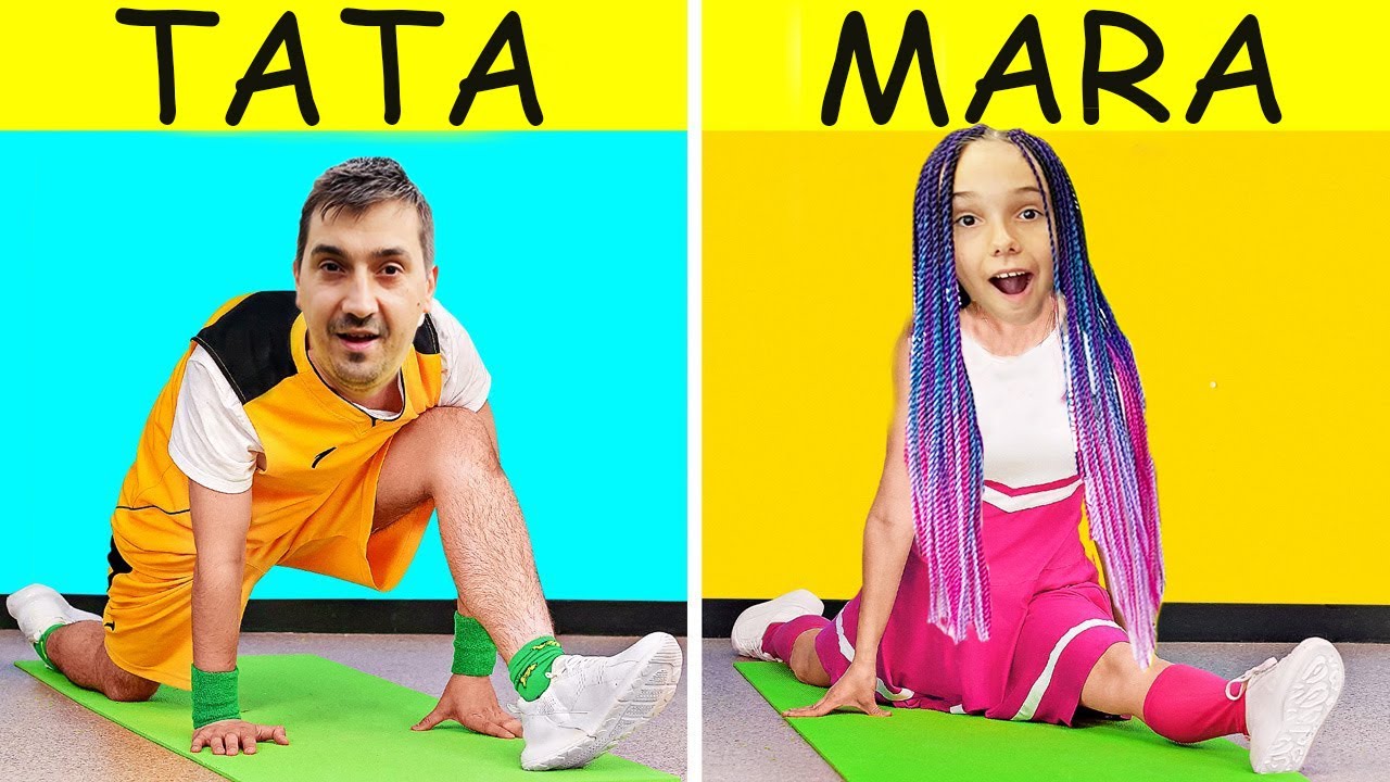 MARA si TATA fac GIMNASTICĂ
