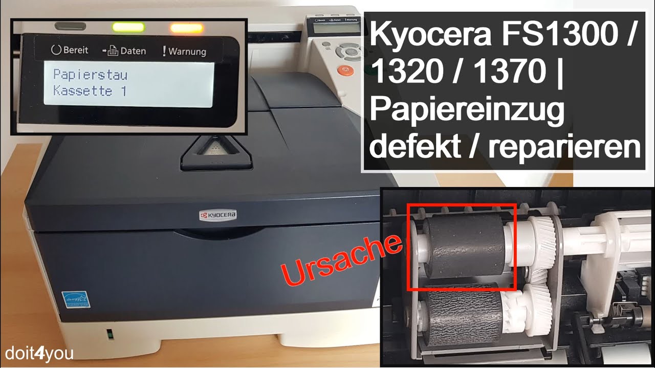 Drucker Papierstau, Papier wird nicht eingezogen &ndash; Papiereinzug reparieren | DIY | How To | TUTORIAL