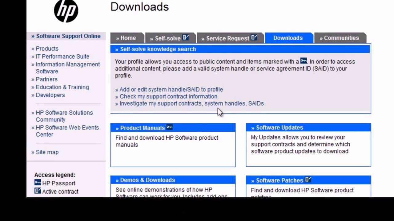 Download QTP Product Availability Martix from HP Website
