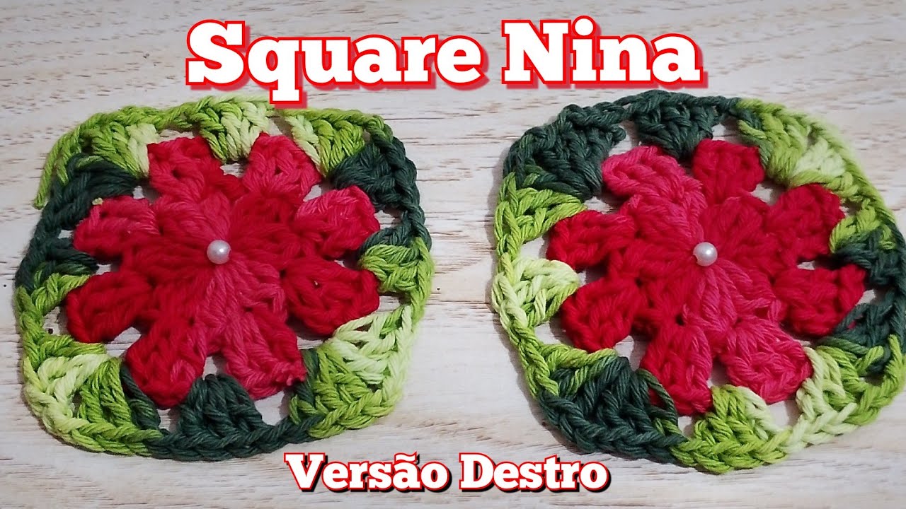 Square Nina de crochê