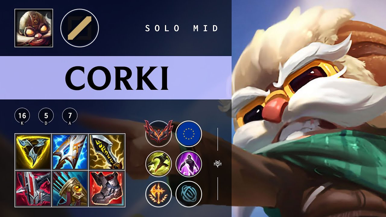 Corki Mid vs Rumble - EUW Grandmaster Patch 25.23
