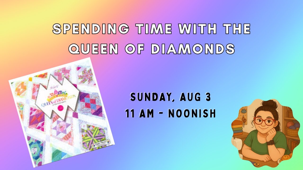 Bonus Slow Stitch Sunday - Queen of Diamonds 