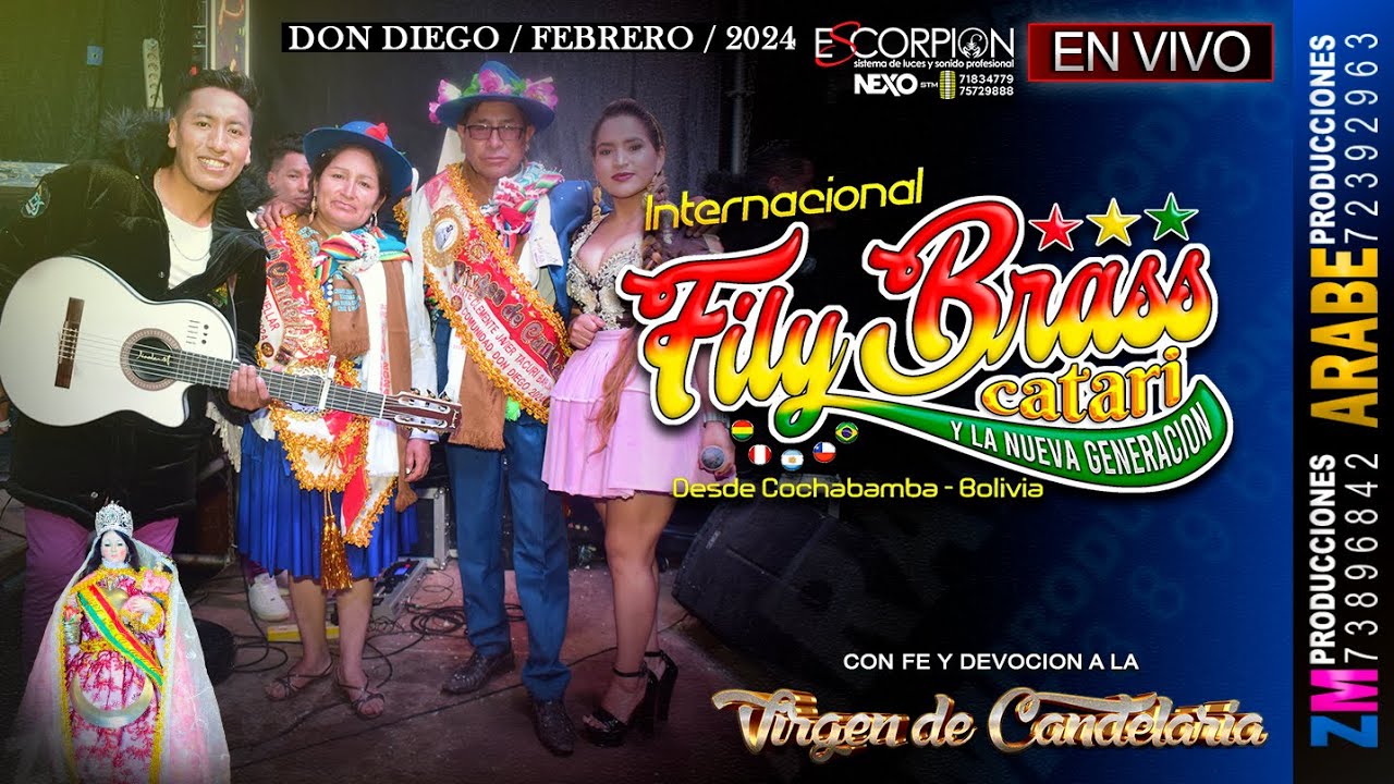 Fily Brass Catari en Vivo 2024 / SHOW COMPLETO / Don Diego / Festividad Virgen de Candelaria