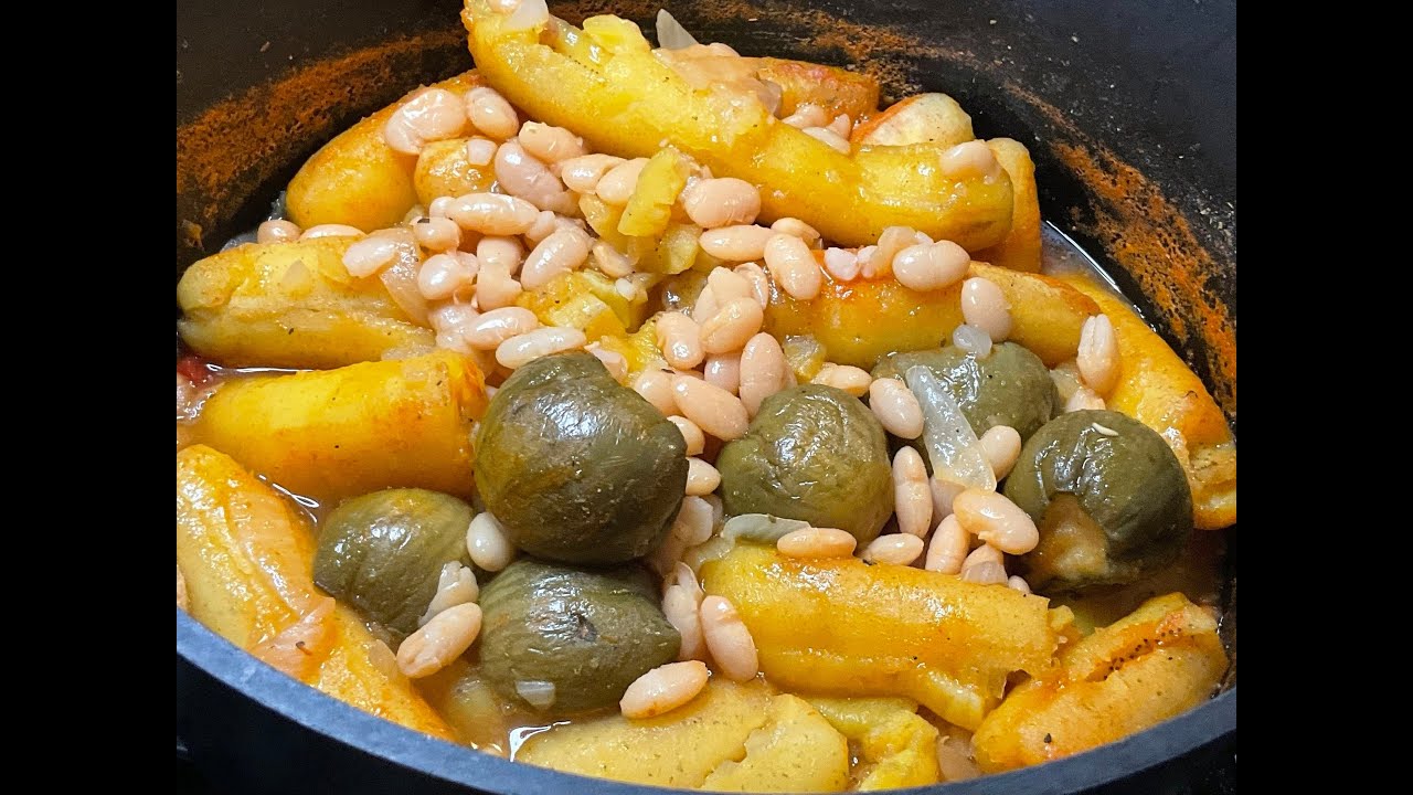 Cooking and eating the African way is live!  How to cook Matooke with beans [katogo]