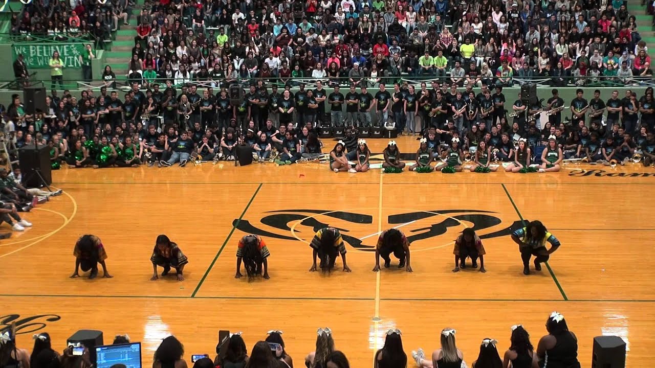 2015 Berkner Pep Rally #4 - African Dance Team
