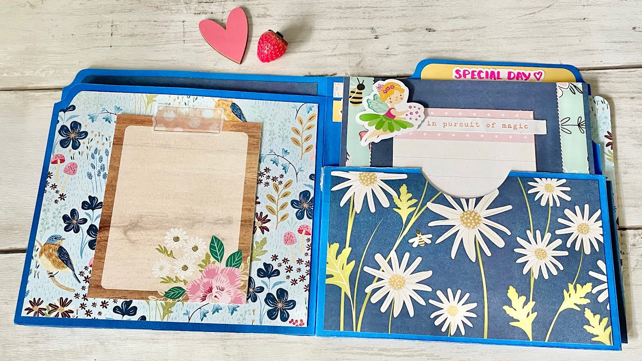 File Folder Mini Album Tutorial (Lots of Pockets!)