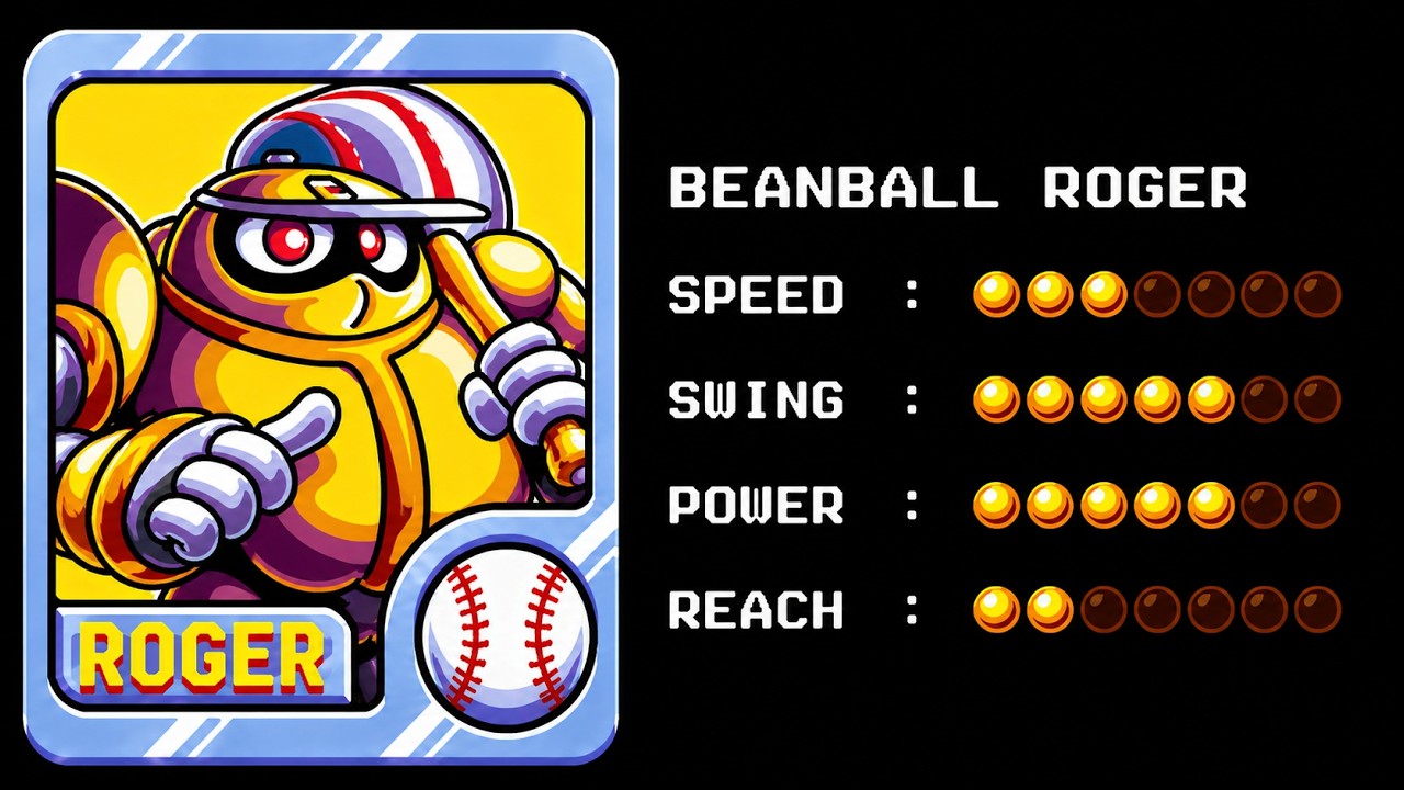 Ninja Baseball Bat-Man - Beanball Roger - Full Longplay