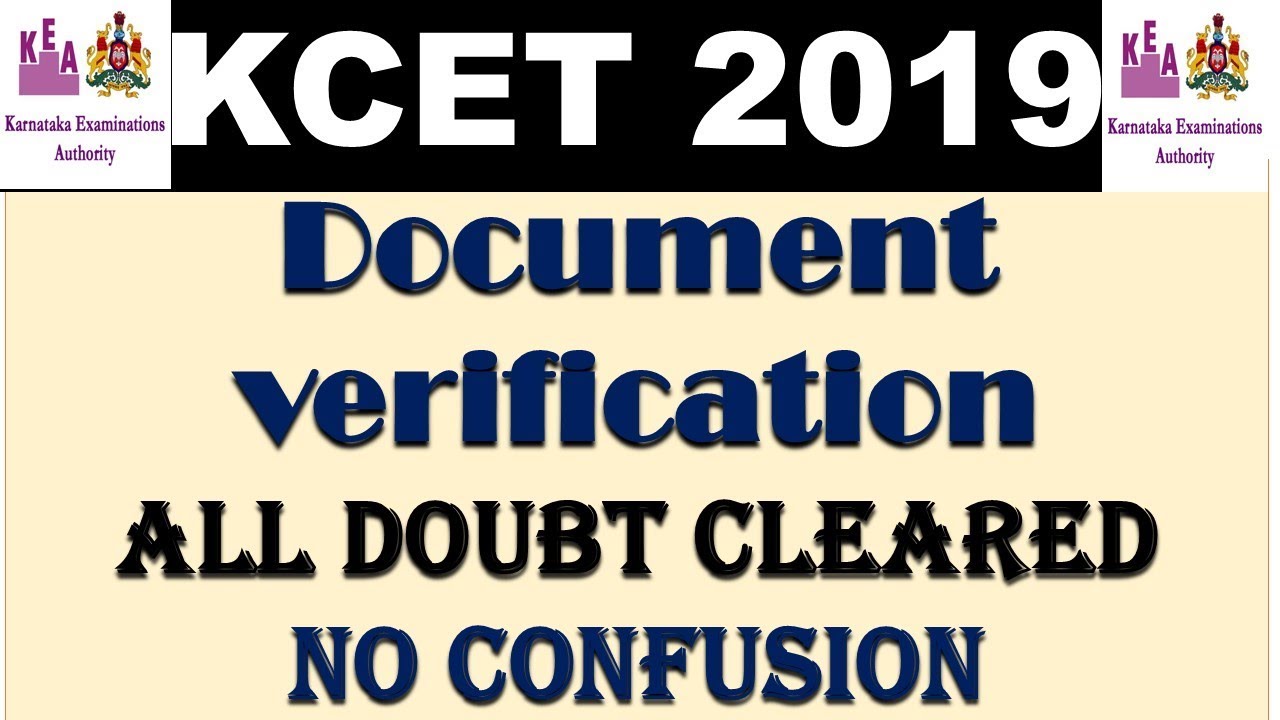 KCET 2019 || Document verification all doubt cleared || must watch this