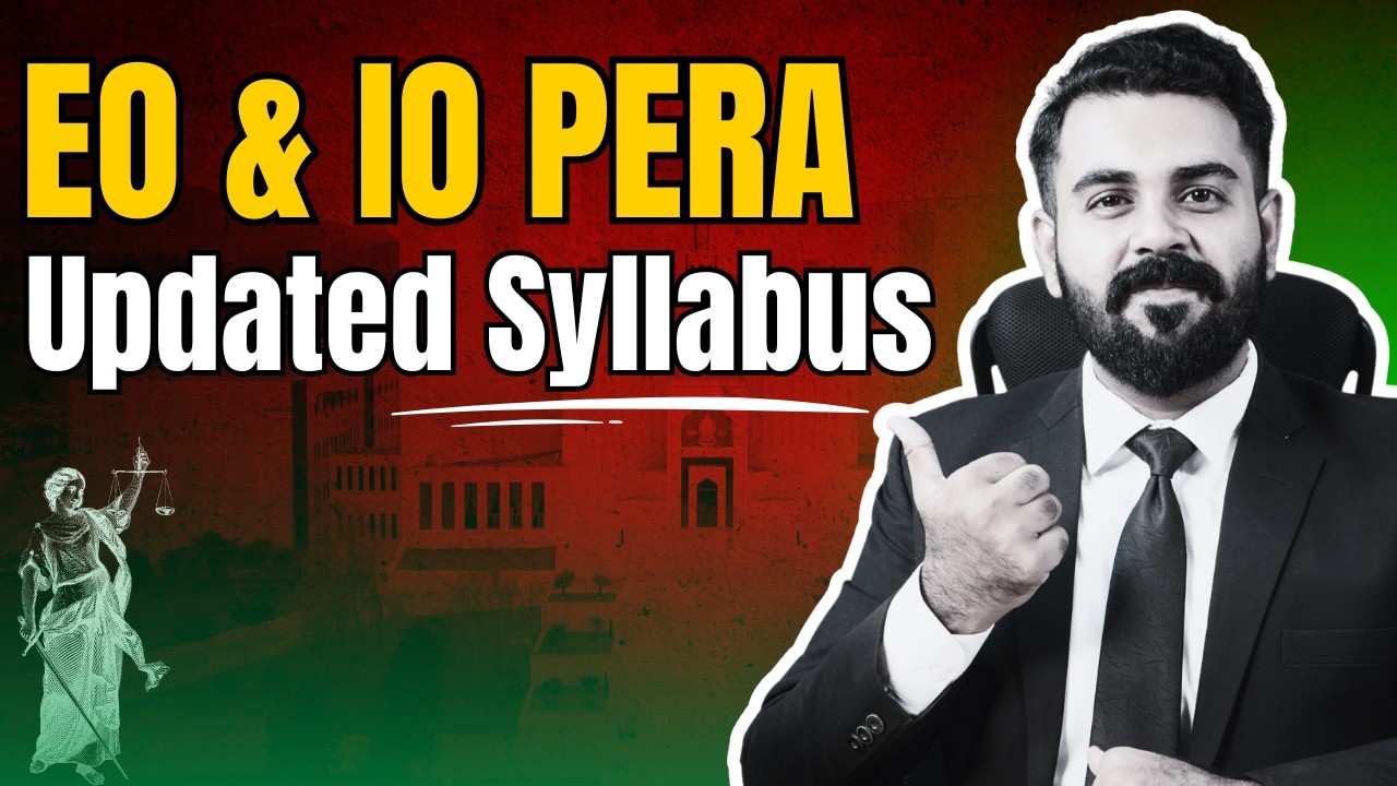 EO & IO PERA Syllabus Update | How to prepare EO & IO  | Learnup Pakistan