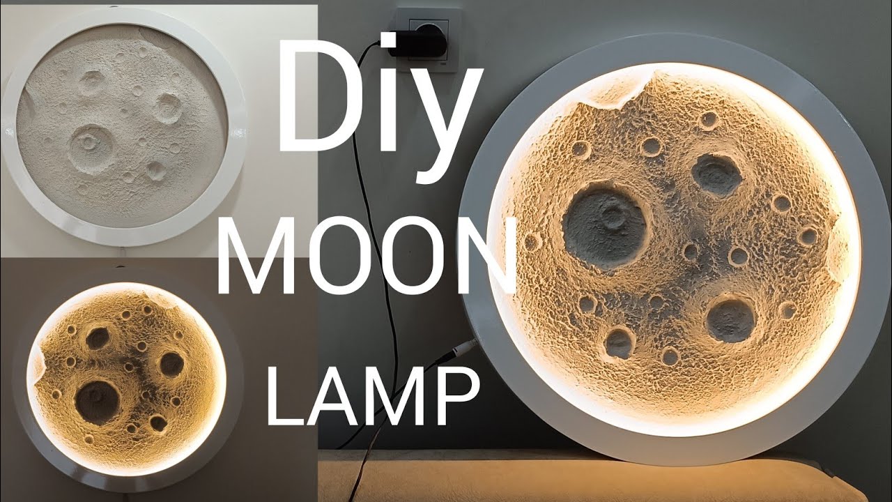 ahşap ışıklı AY tablosu/wooden moon design decorative lighted table#Diy#woodworking#asmr #ağaçlar
