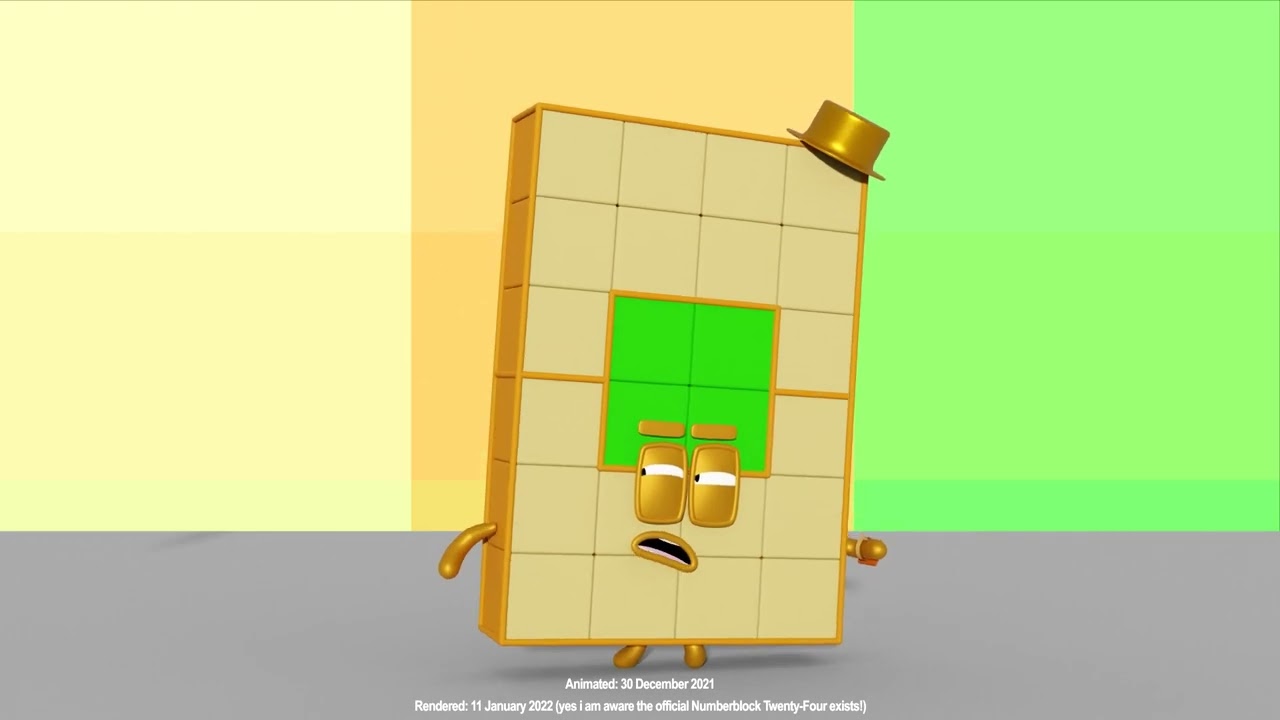 Numberblocks Animation (and song!) - AMX Twenty-Four - Old is Gold