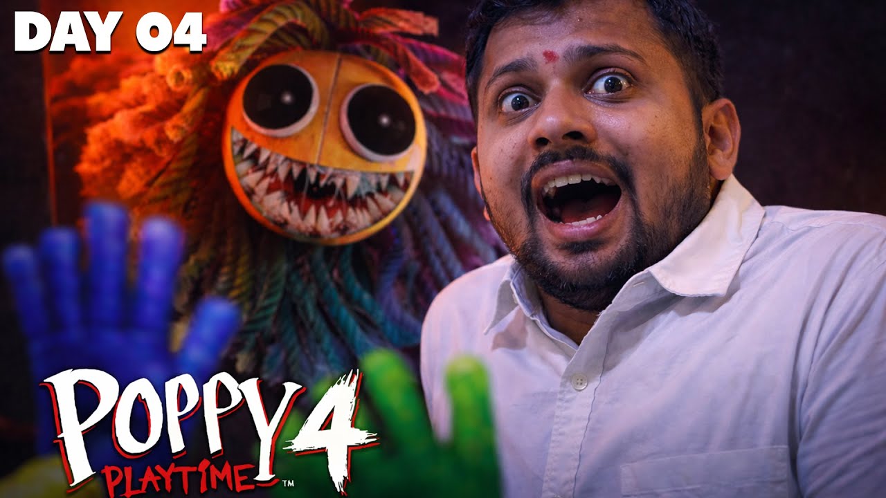 🔴Day 4 🔥 | Poppy Playtime End of the Chapter 3 & 4😱| Sabse bada raaz |  Hindi Live