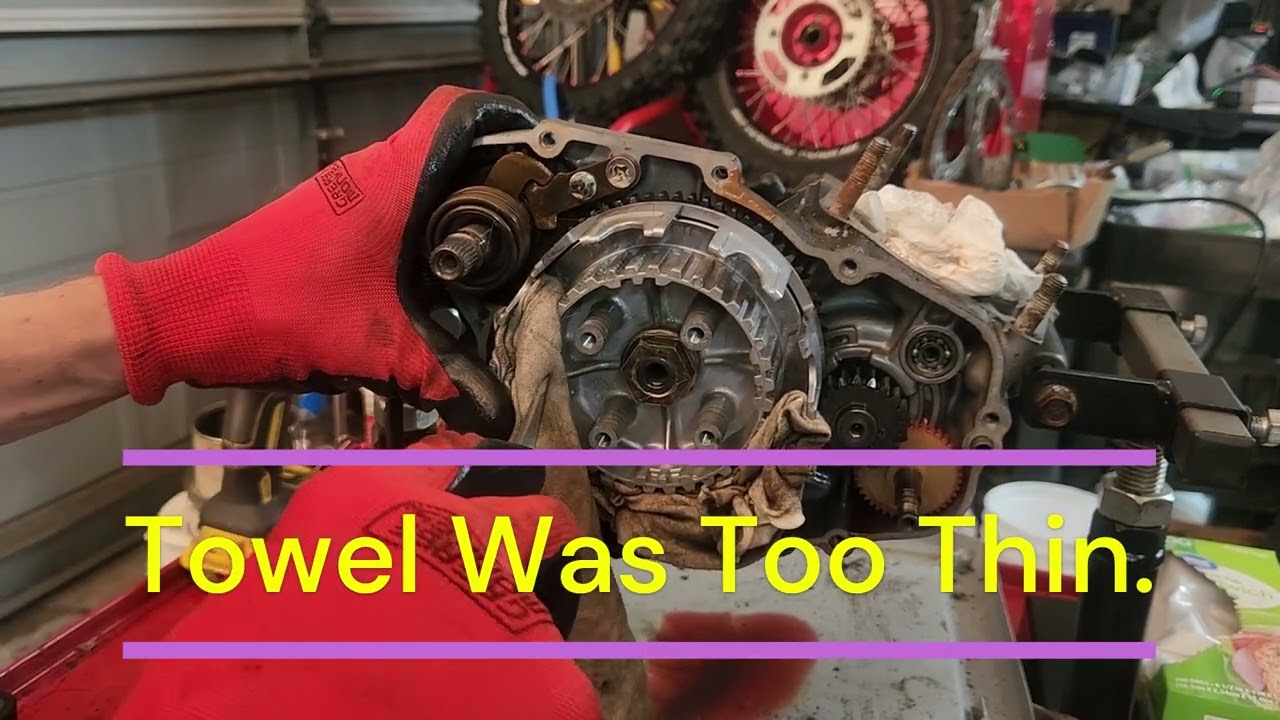 1998 - 2000 Kawasaki KX80 Full Clutch Side Removal - Part 3 of 4 Removing Crankshaft from Crankcase
