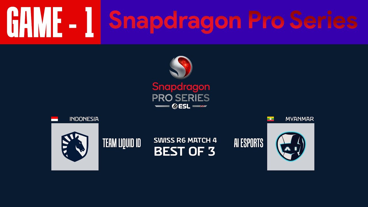 [GAME - 1] TEAM LIQUID ID vs AI ESPORTS | Snapdragon PRO SERIES