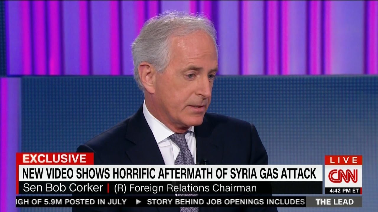 Corker Reacts to New Footage from Aftermath of Chemical Attack in Syria: “Horror”