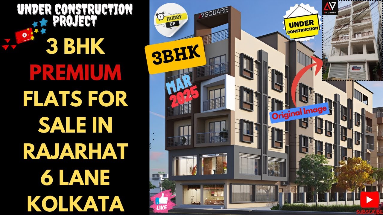 3 BHK Premium Flats For Sale In Rajarhat 6 Lane Kolkata | Property In Kolkata Rajarhat