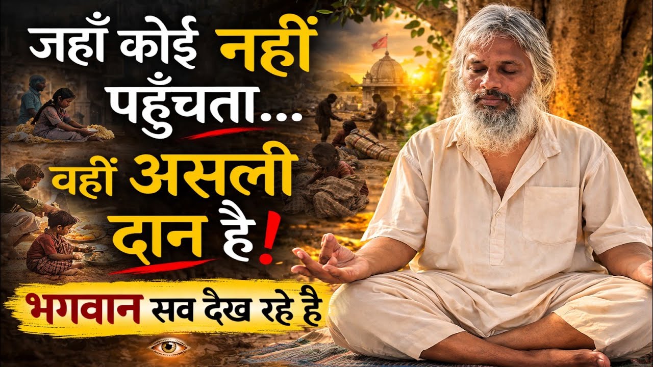 जहाँ सब देते हैं वहाँ नहीं… जहाँ कोई नहीं देता वहाँ दान करो!#योगी #yogi#motivation 