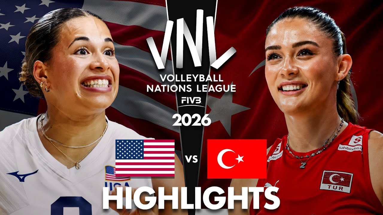 USA 🇺🇸 vs T&uuml;rkiye 🇹🇷 | Highlights | Women's VNL 2026