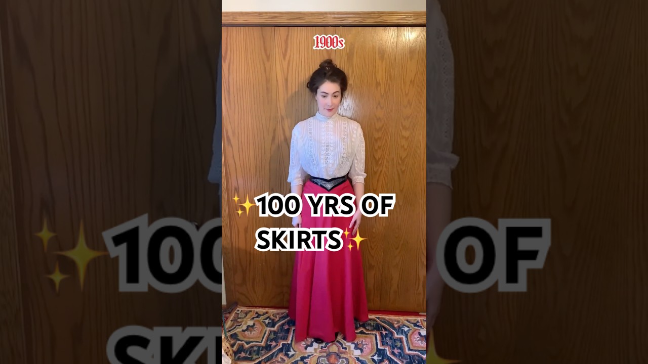 100 YRS of skirts! 🚨‼️ 80s & 1900s is my fav