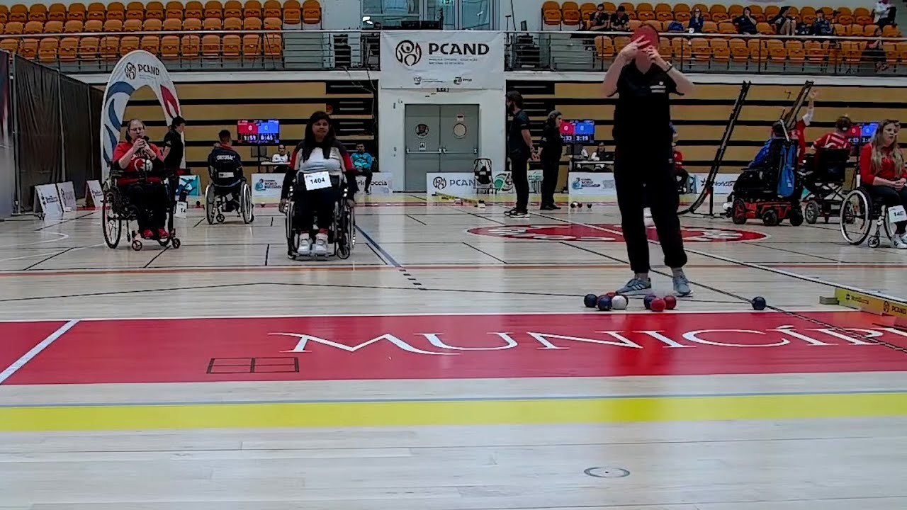 Coimbra World Boccia Cup 11.11.2025. Anita RAGUWARAN 🇩🇪  vs 🇨🇦 Alison Samantha LEVINE (BC4)