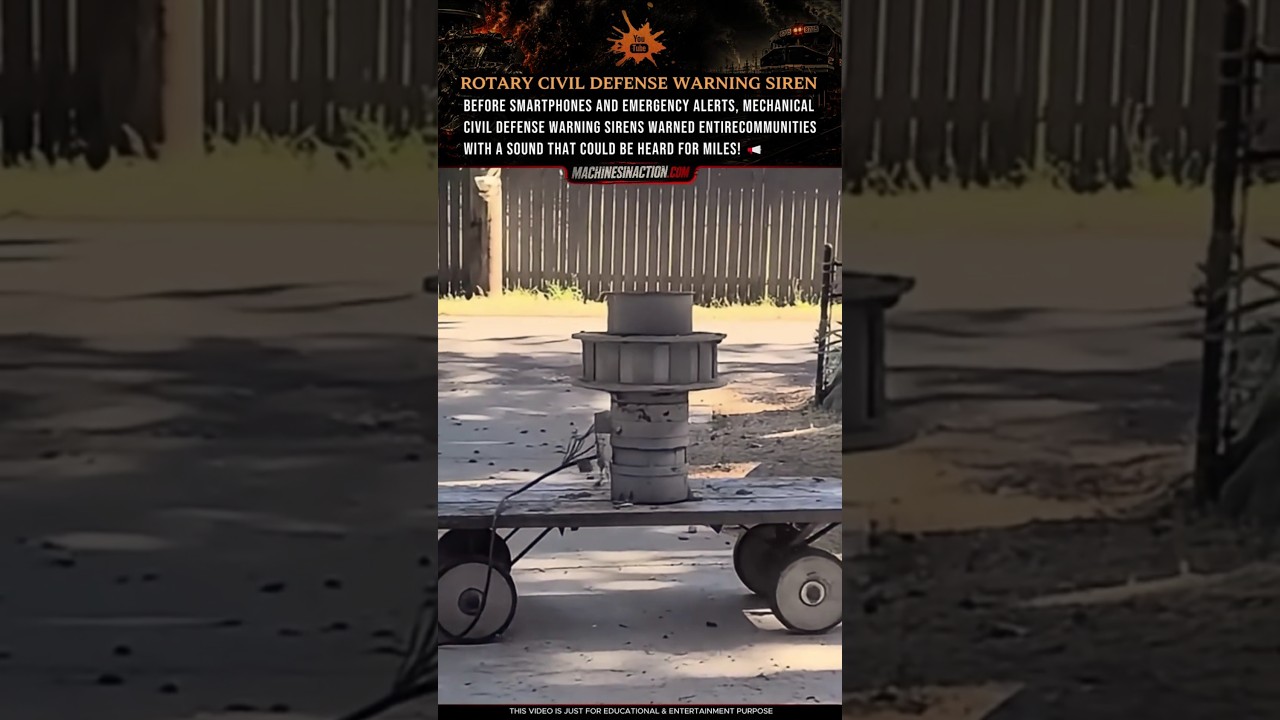 Rotary Civil Defense Warning Siren
