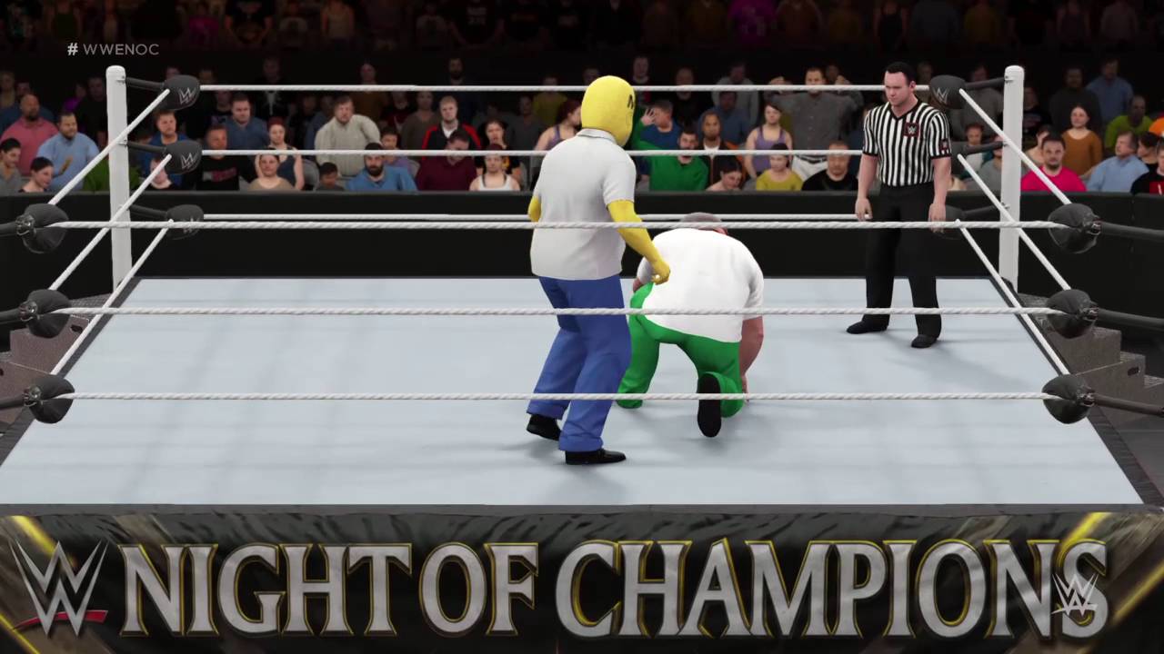 WWE 2K16 Peter Griffin vs Homer Simpson