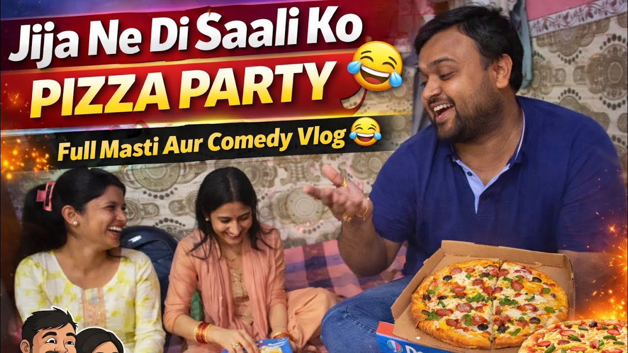 Saali Ki Demand… Jija Ne De Di Pizza Party 🍕😂” | #shubjeetadda | VLOG 026