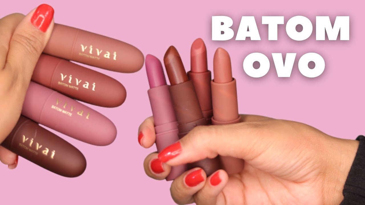 QUATRO BATONS NUDE QUE COMBINAM COM TODOS OS TONS DE PELE