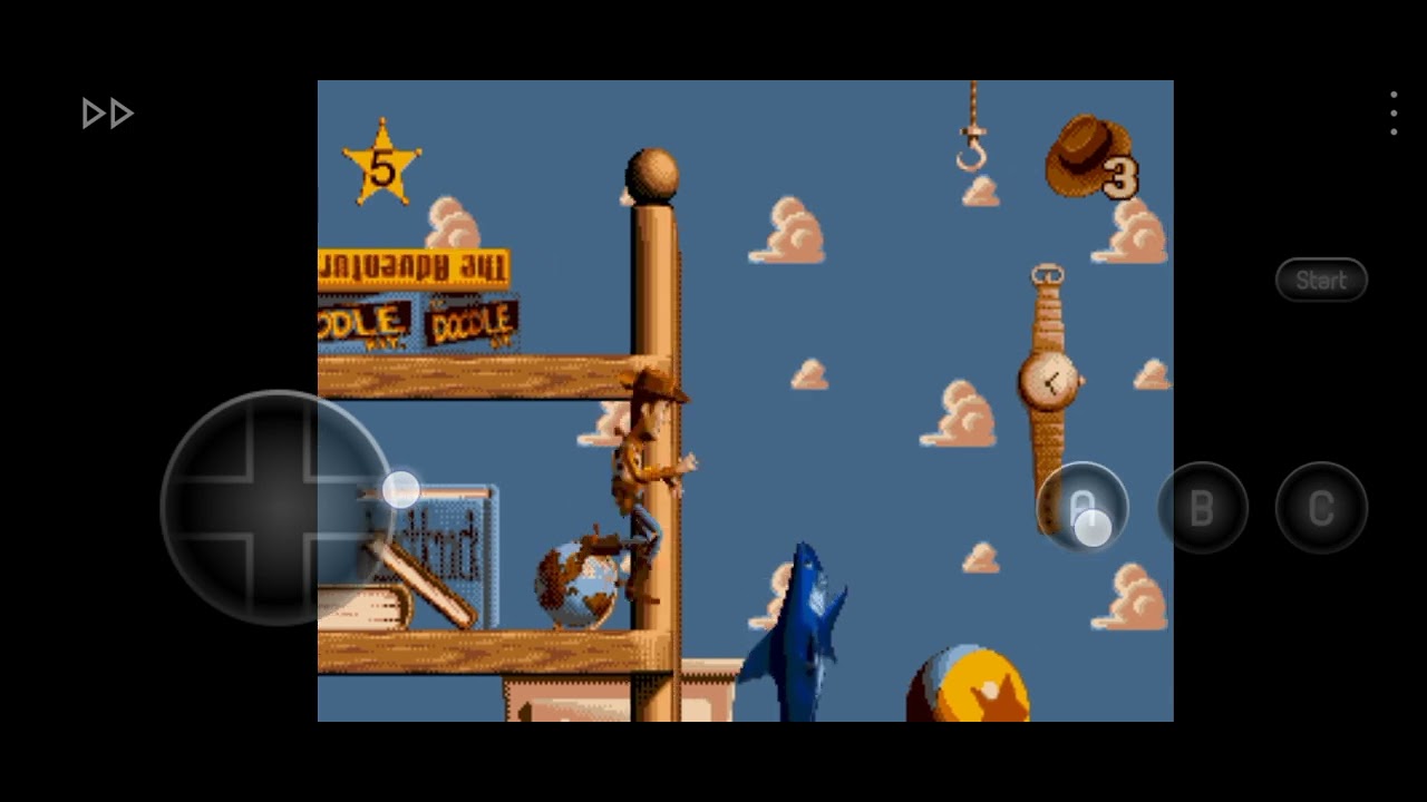 Game play de toy story de la sega génesis
