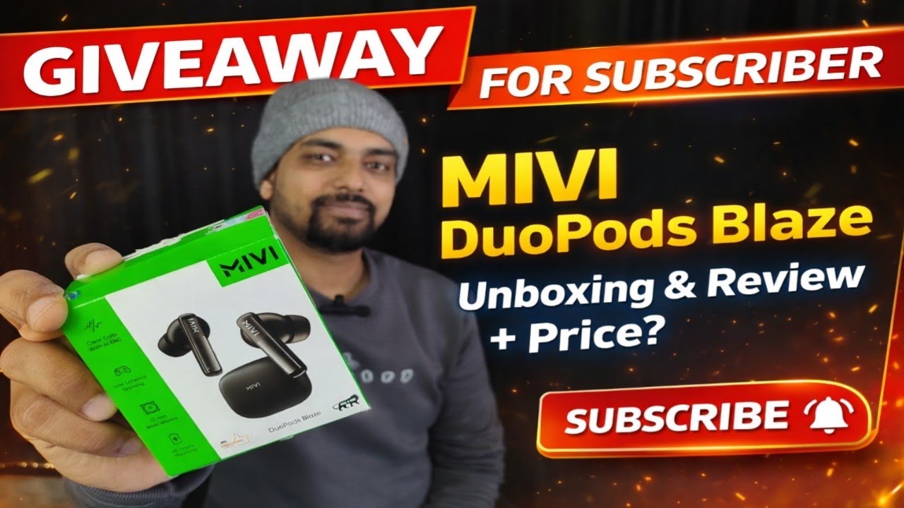 MIVI DuoPods Blaze Unboxing & Review | Giveaway for Subscribers 🎁 | Price?