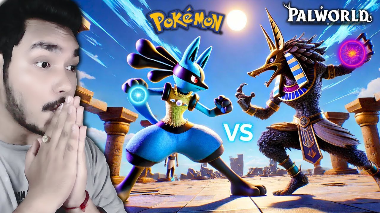 LUCARIO vs ANUBIS | POKEMON vs PALWORLD 🔥| REACTION