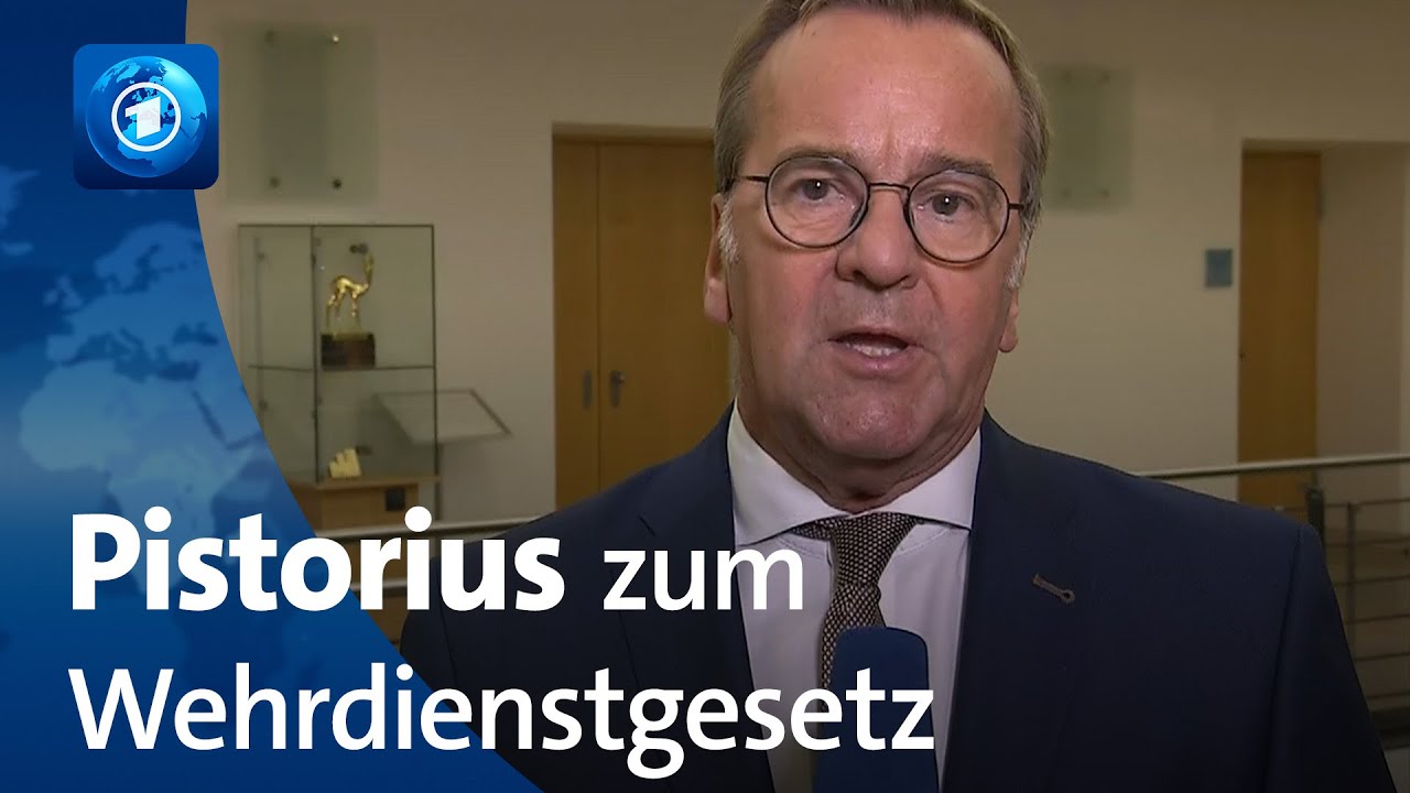 Versteidigungsminister Pistorius zum Wehrdienstgesetz | tagesthemen-Interview