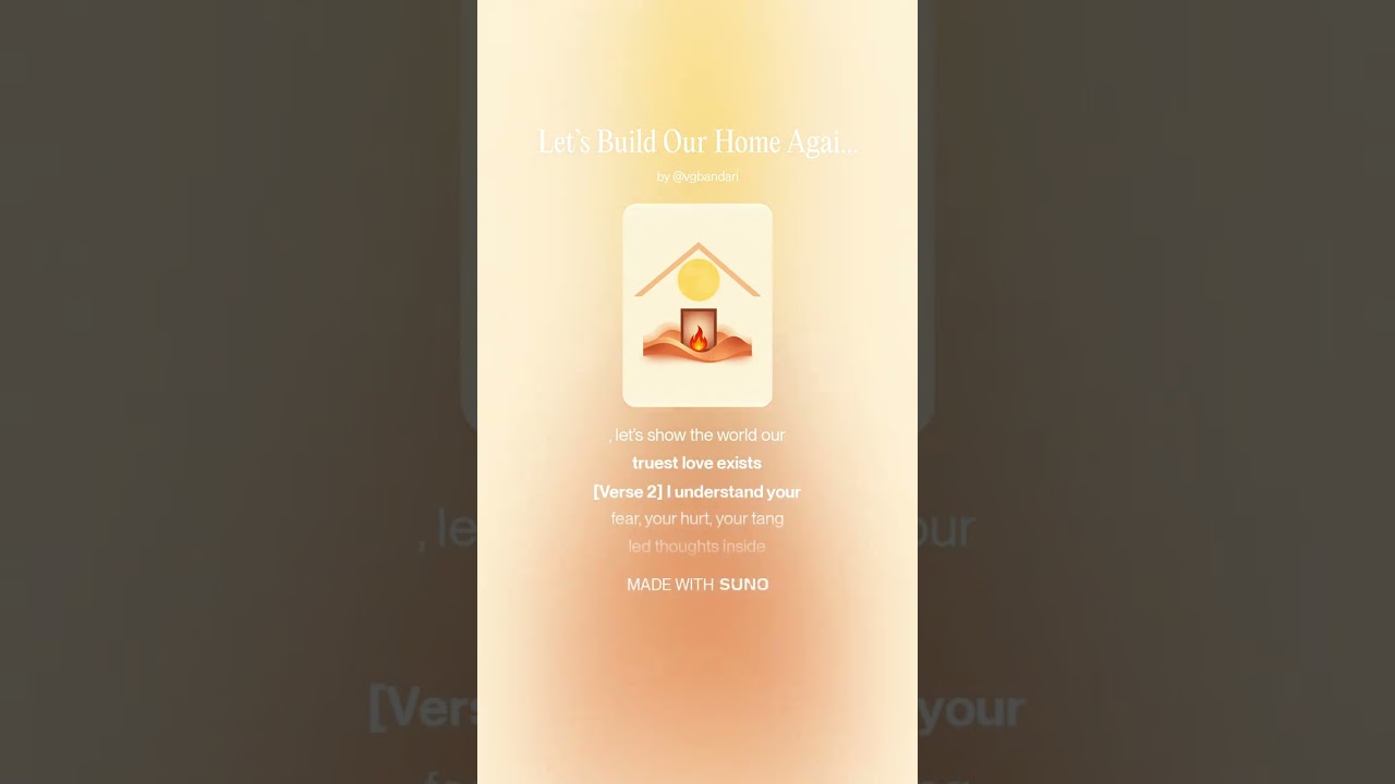 Let’s Build Our Home Again