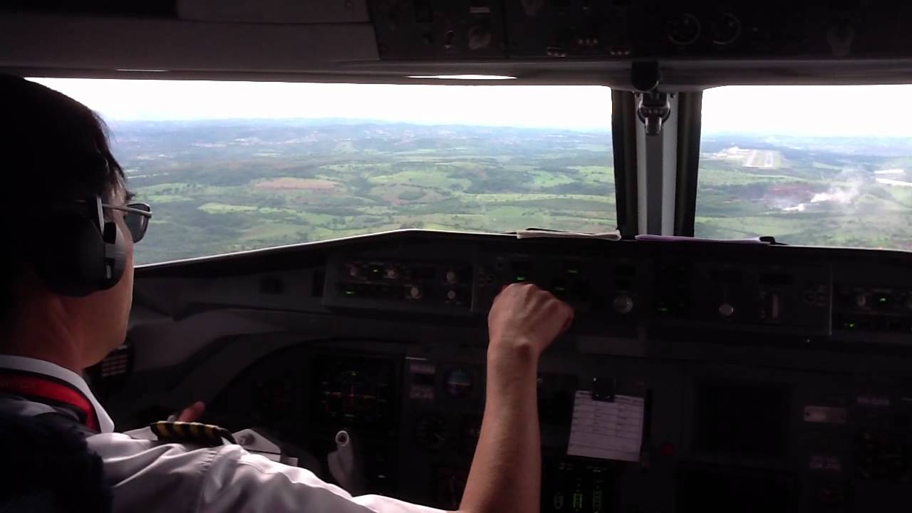 Pouso Confins - Fokker 100 - Cmte Nelson