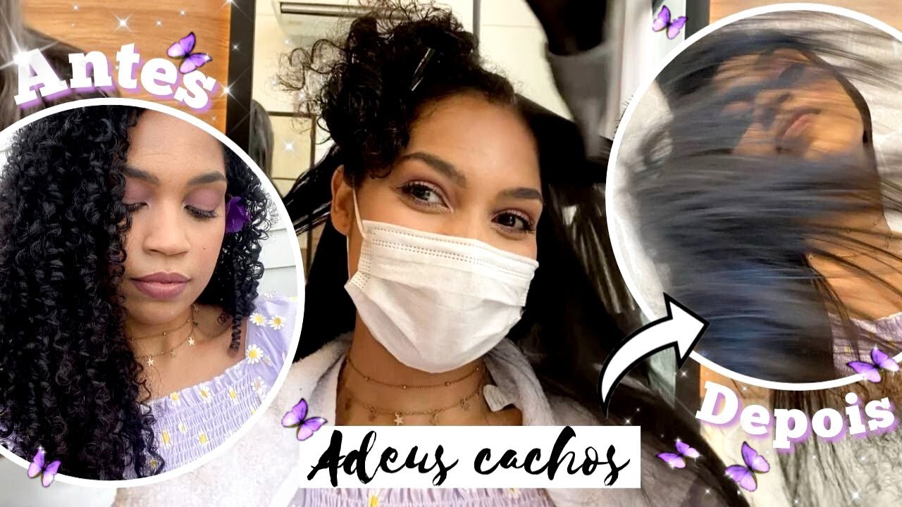 ALISANDO MEU CABELO CACHEADO DEPOIS DE 7 ANOS [ me arrependi? ] 😱
