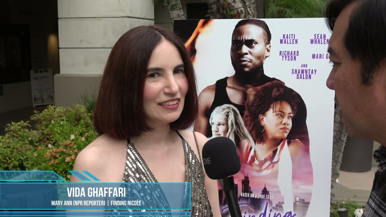 Vida Ghaffari Carpet Interview at Finding Nicole Premiere
