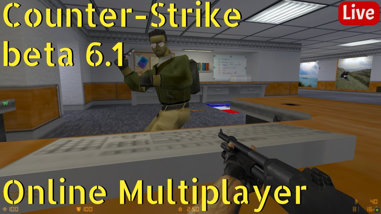 🔴Live: Counter-Strike Beta 6.1 (from 2000!) - Online Multiplayer 🖥️🖱️