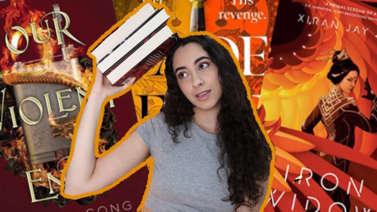 reading my MOST ANTICIPATED books of the year (our violent ends, jade fire gold, iron widow) vlog 💫