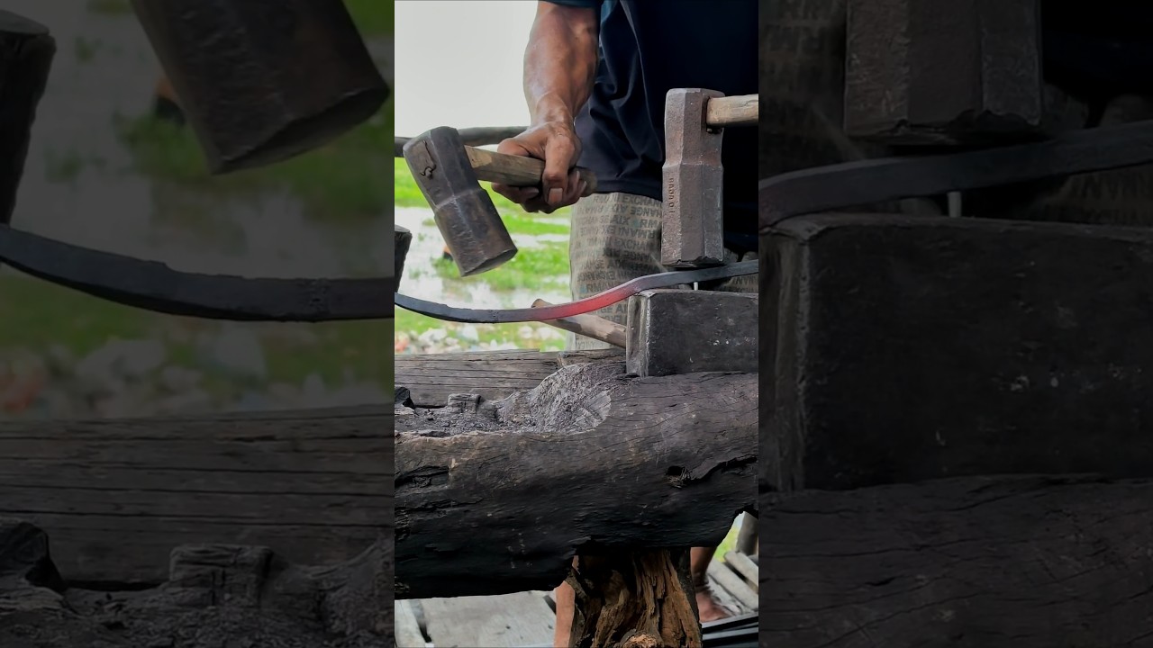 🔥CARA PEMBUATAN GANCU, pandai besi tradisional #blacksmith #shorts #ironwork