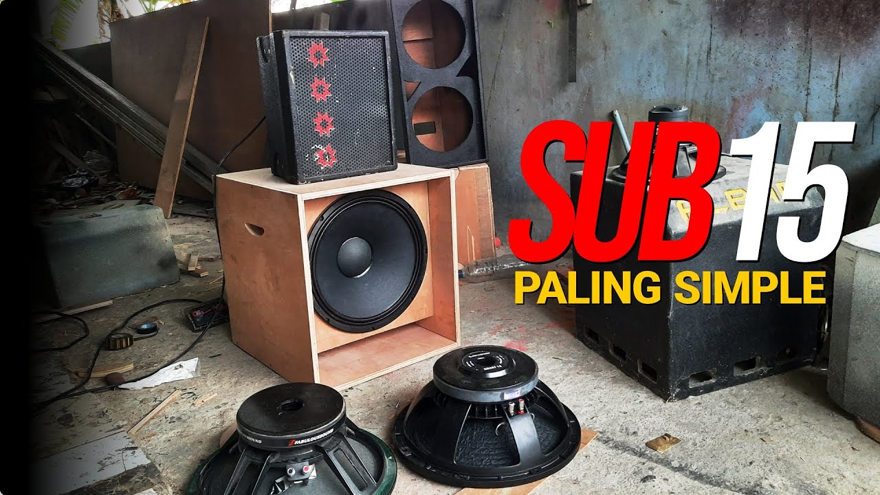 skema box subwoofer 15 inch super simple  tapi suara enak di dengar