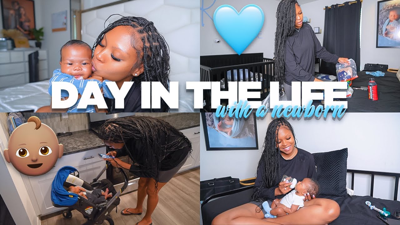 Realistic Day In The Life With A Newborn ♡
