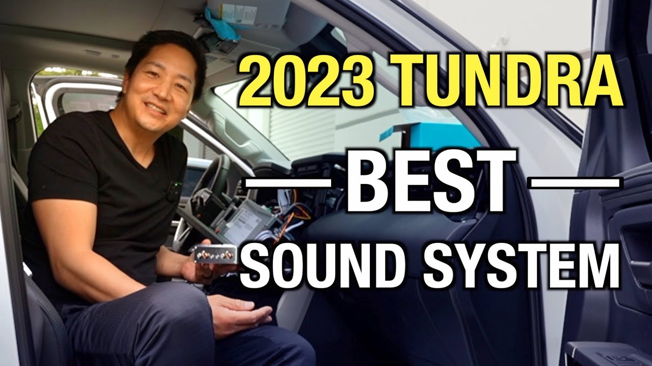 Микроусилитель мощности Plug and Play для Toyota Tundra 2023 года до и после