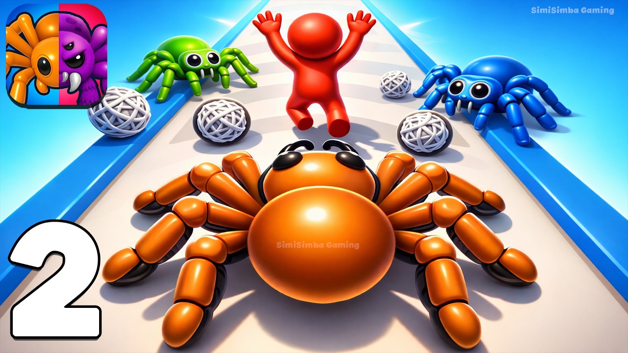 🕷️Spider Evolution 3D Gameplay Walkthrough Part 2 Satisfying Evolution Runner (Android,iOS)