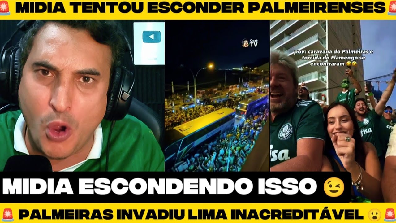🚨MIDIA NAO MOSTRA🚨 TORCIDA DI PALMEIRAS INVADE LIMA LIBERTADORES 